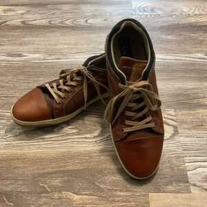 Bull Boxer Leather and Suede Brown Casual Shoe Sneakers 42 US 9